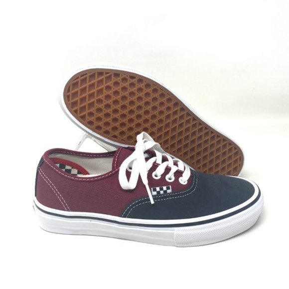 VANS Women’s Black Red Skate Authentic Low Top Canvas Casual Size VN0A5FC8249 - Picture 5 of 9